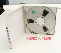 Ampex 407 tape with metal Reel-to-Reel Box Set  (1300 feet)
