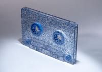 C-4 Blue Glitter Cassettes with Hi-Fi Music-Grade Audio Tape C-4 Blue Glitter Cassettes with Hi-Fi Music-Grade Audio Tape