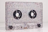 C-103 Music Grade Silver Blue Red Glitter Audio Cassettes C-103 Music Grade Silver Blue Red Glitter Audio Cassettes