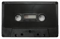 C-92 Black shell with screws Chrome Type II Audio cassette