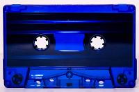 C-07 Blue Tint with black liner no screws China Type I Audio cassette C-07 Blue Tint with black liner no screws China Type I Audio cassette