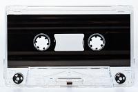 C-23 Clear Black Liner China Type I audio cassette