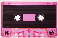 C-22 Pink Fluorescent shell RTM Type I Audio cassette
