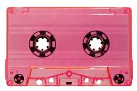 C-24 Fluorescent Pink Trans Sonic Audio Cassettes