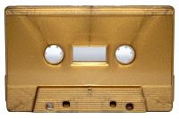 C-55 Gold Metallic shell China Type I Audio cassette C-55 Gold Metallic shell China Type I Audio cassette
