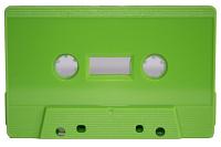 C-16 Lime Green China Type I Audio cassette