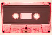 C-42 Pink tinted China Type I Audio cassette C-42 Pink tinted China Type I Audio cassette