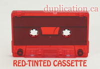 Red Tinted Audio cassette C-20 20-pack