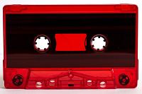 C-23 Red Tint Sonic with Black Liners RTM/Fox Type I Audio cassette