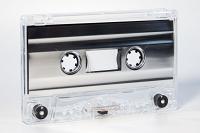C-16 Metallic Silver Foil shell RTM/FOX Type I Audio cassette