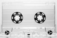 C-28 TRANSPARENT with BLACK HUBS Audio Cassettes C-28 TRANSPARENT with BLACK HUBS Audio Cassettes