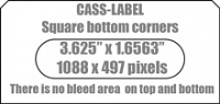 Printed Audio Cassette Labels, Colour No Bleed, One Side, With Paper Options