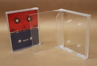 Double Cassette Box, 2 Side by Side, Clear/Clear, With Posts - 10 Pack With Free Shipping in Canada and USA Double Cassette Box, 2 Side by Side, Clear/Clear, With Posts - 10 Pack With Free Shipping in Canada and USA