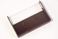 Clear/Burgundy Norelco Case for Audio Cassettes Clear/Burgundy Norelco Case for Audio Cassettes