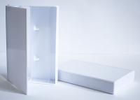 Full White Norelco Case for Audio Cassettes, Round Corners Full White Norelco Case for Audio Cassettes, Round Corners