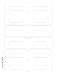 Glossy Audio Cassette Labels for Laser - 12 up with bleed