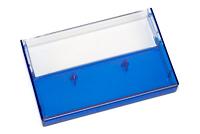 Clear/Blue Tint Norelco Case for Audio Cassettes, with square corners Clear/Blue Tint Norelco Case for Audio Cassettes, with square corners