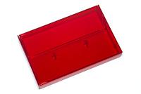 Full Red Tint Cassette Box, Round Corners