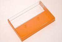 Fluorescent Orange Solid Cassette Box, Round Corners Fluorescent Orange Solid Cassette Box, Round Corners