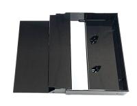 Full Black Cassette Cases with square corners Full Black Cassette Cases with square corners