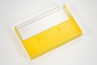 Clear/Yellow Cassette Cases With Square Corners Clear/Yellow Cassette Cases With Square Corners
