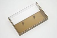 Clear/Gold Cassette Cases with square corners Clear/Gold Cassette Cases with square corners