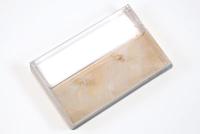 Clear/Cappuccino Cassette Cases with Square Corners Clear/Cappuccino Cassette Cases with Square Corners