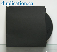 Black paper sleeve without window or flap  Black paper sleeve without window or flap