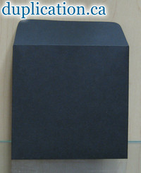 Black paper sleeve without window, with flap Black paper sleeve without window, with flap