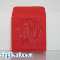 Red CD disc sleeves Red CD disc sleeves
