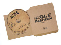 Recycled Cardboard CD Jacket Flat for Printing