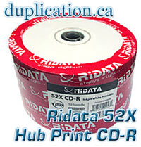 Ritek Ridata CD-R 52X White Inkjet Hub Printable (50) - Inkjet ...