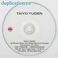 CMC PRO (TY Technology) White Inkjet Hub Printable CD-R (100) +CPCC LEVY CMC PRO (TY Technology) White Inkjet Hub Printable CD-R (100) +CPCC LEVY