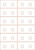 Audio cassette labels - 12 up - Windowless Audio cassette labels - 12 up - Windowless