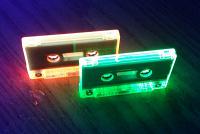 Fluorescent Blank Cassette Tapes Custom-Loaded With Music-Grade Normal Bias Tape Fluorescent Blank Cassette Tapes Custom-Loaded With Music-Grade Normal Bias Tape