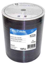 Falcon DVD-R 16X Silver Thermal Hub Printable (Everest and Teac P55)