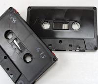 C86-92 Glossy Black (Tabs-IN) loaded with Medium Grade Chrome Tape C86-92 Glossy Black (Tabs-IN) loaded with Medium Grade Chrome Tape