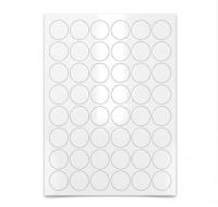White Gloss Round Hype Sticker