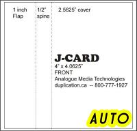 Printed J-Cards (Automated Print) Printed J-Cards (Automated Print)