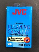 JVC DRY-TYPE CLEANING CASSETTE FOR VHS CAMCORDER JVC DRY-TYPE CLEANING CASSETTE FOR VHS CAMCORDER