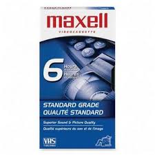 Maxell VHS Tape T-120 Standard Grade (6 Hours)
