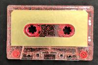 C-32 Music Grade Audio Cassettes, Red Glitter With Gold Foil Labels