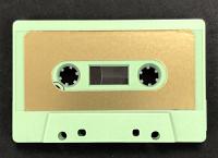 C-23 Pea Green cassette with HiFi Music Grade Tape and Gold Labels