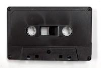 Vintage C-60 Sony Columbia Cassette Tape in Matte Black Shells With Beveled Top Corners Vintage C-60 Sony Columbia Cassette Tape in Matte Black Shells With Beveled Top Corners