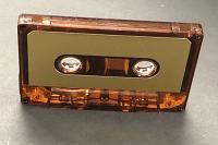 C-40 HiFi Ferro Audio Tape in Brown Tinted Cassettes With Gold Labels