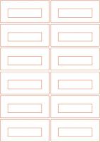 Audio cassette labels - 12 up - Square hub windows Audio cassette labels - 12 up - Square hub windows