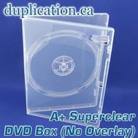 Super clear DVD box without overlay - 100 pieces Super clear DVD box without overlay - 100 pieces