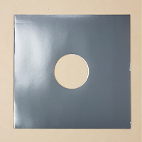 Blank Grey Jacket for Vinyl 12" Records With Hole Blank Grey Jacket for Vinyl 12" Records With Hole