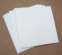 Blank White Uncoated Jackets With Spine for Vinyl 12" Records - 10 pieces