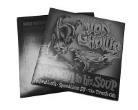Printed 7 Inch (7.25") Vinyl Record Jackets - Pro Offset Black Print on White 15 Point Thick Cardboard Printed 7 Inch (7.25") Vinyl Record Jackets - Pro Offset Black Print on White 15 Point Thick Cardboard